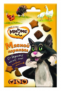 Мнямс Мясной карнавал для кошек (утка, индейка, курица) 50 г Мнямс Мясной карнавал для кошек (утка, индейка, курица) 50 г