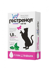 Гестренол д/кошек капли с кошачьей мятой 1,5 мл Гестренол д/кошек капли с кошачьей мятой 1,5 мл