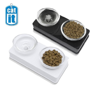 CATIT Стеклянные миски подставке для кошек 2 штуки CATIT Стеклянные миски подставке для кошек 2 штуки