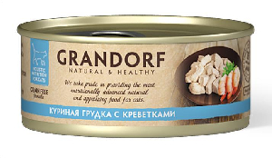 Влажный корм для кошек Grandorf Куриная грудка с креветками Влажный корм для кошек Grandorf Куриная грудка с креветками