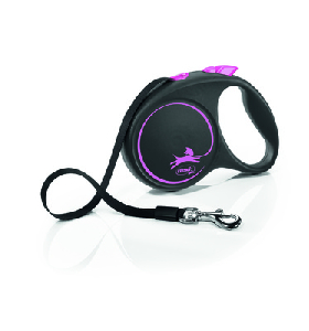 Flexi рулетка-ремень для собак, Black Design S Tape 5м 15кг Flexi рулетка-ремень для собак, Black Design S Tape 5м 15кг