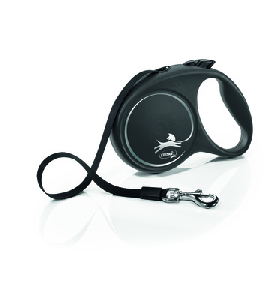 Flexi рулетка-ремень для собак, Black Design S Tape 5м 15кг, фото №3 Flexi рулетка-ремень для собак, Black Design S Tape 5м 15кг, фото №3