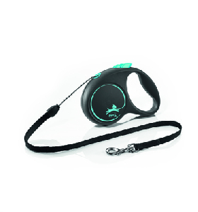Flexi рулетка-трос для собак, Black Design M Cord 5м 20кг Flexi рулетка-трос для собак, Black Design M Cord 5м 20кг