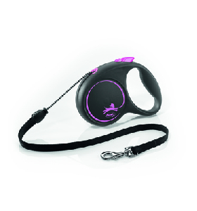 Flexi рулетка-трос для собак, Black Design M Cord 5м 20кг, фото №4 Flexi рулетка-трос для собак, Black Design M Cord 5м 20кг, фото №4