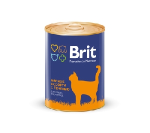 Brit Premium консервы для кошек: мясное ассорти с печенью Brit Premium консервы для кошек: мясное ассорти с печенью