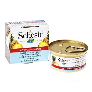 Schesir консервы для кошек с тунцом, ананасами и рисом Schesir консервы для кошек с тунцом, ананасами и рисом